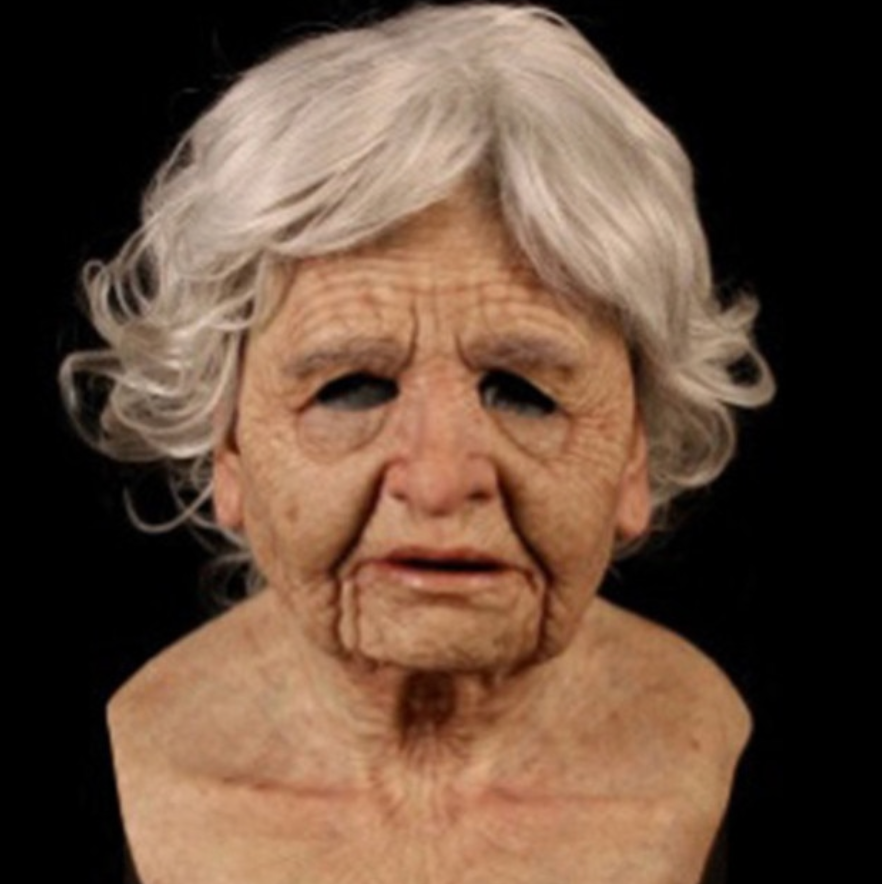 Realistic Old Person Mask